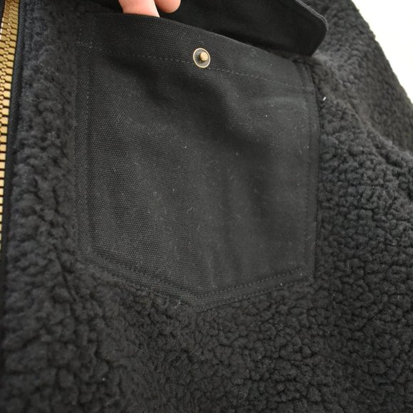 NWT Pendleton River Rock Sherpa Fleece Jacket L Black - Picture 8 of 15